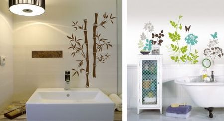 16 exemplos de Adesivo na decoração de Banheiros