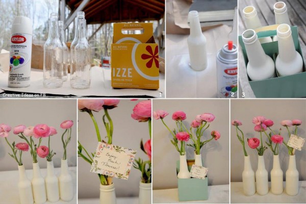 Como fazer Vasos reciclados na decoração de ambientes