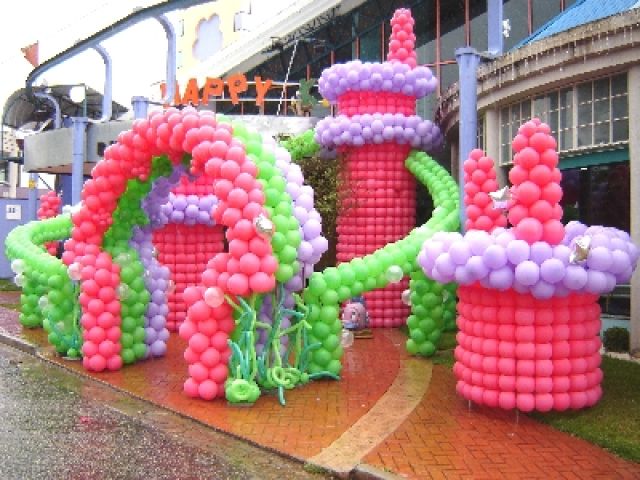 Decoração de festa infantil com balões