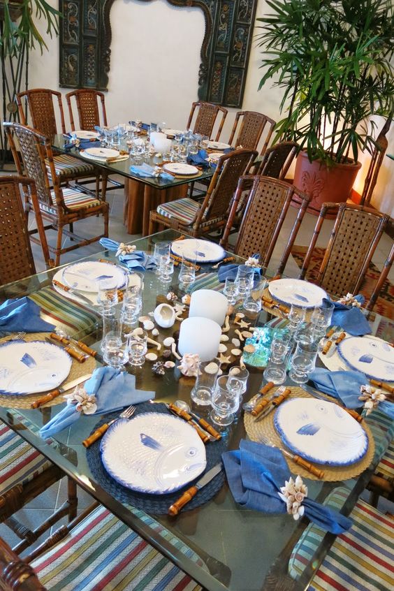 mesas de jantar decoradas