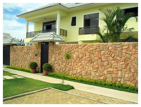 muros residenciais de pedras